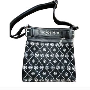 Chic Black and Silver Crossbody Bag